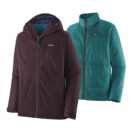 Patagonia Men's Powder Town 3-In-1 Jacket - Obsidian Plum