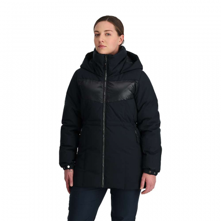 Spyder Women's Eastwood Long Down Jacket - Black