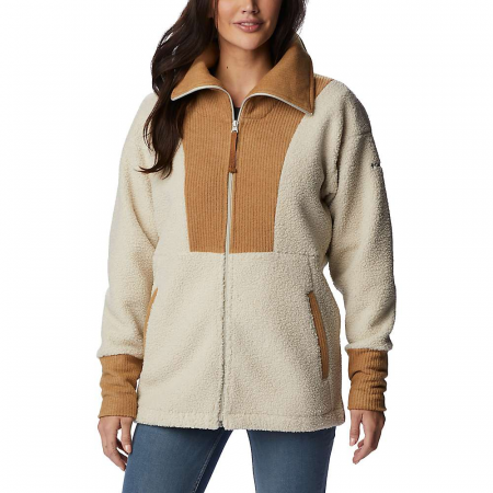 Columbia Women's Boundless Trek Fleece Full Zip Jacket - Dark Stone / Camel Brown