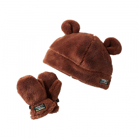 L.L.Bean Toddlers' Hi-Pile Ear Hat/Mitten Set