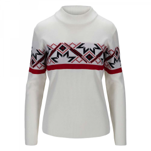 Dale Of Norway Women's Mount Ashcroft Sweater - Small - White / Navy / Raspberry