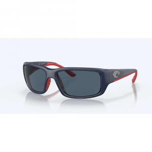 Costa Del Mar Men's Fantail Polarized Sunglasses - One Size - 409 Matte Freedom Fade/Grey 580P
