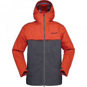 Norrona Men’s Svalbard Cotton Jacket – Medium – Rooibos Tea / Slate Grey