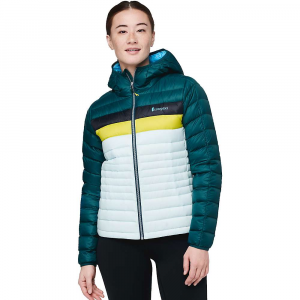Cotopaxi Women's Fuego Down Hooded Jacket - Medium - Currant Stripes