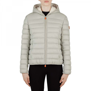 Save The Duck Women’s Giga Sherpa Jacket – Large – Frost Grey