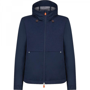 Save The Duck Womens Hooded Lightweight Mid-length Jacket - 1-S - Navy Blue