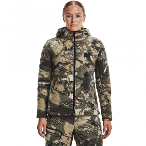 Under Armour Women’s Rut Windproof Jacket – Large – UA Forest All Season Camo / Black