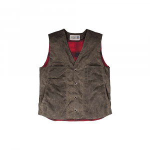 Stormy Kromer Waxed Button Vest With Lining - Medium - Dark Oak