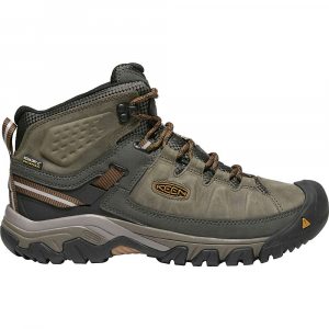 KEEN Men's Targhee III Rugged Mid Height Waterproof Hiking Boots - 11.5 Wide - Black Olive / Golden Brown