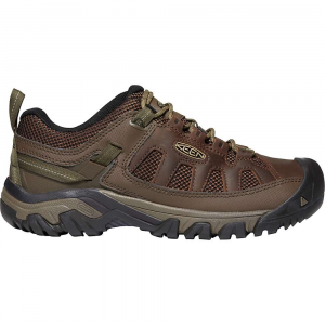 KEEN Men's Targhee Vent Breathable Low Height Hiking Shoes - 10 - Black Olive / Golden Brown