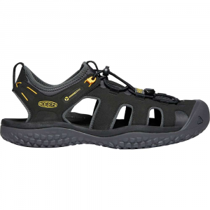 KEEN Men's SOLR Performance Quick Dry Non Slip Water Sandals - 13 - Black / Gold