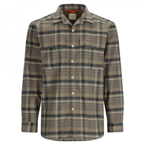Simms Men's ColdWeather LS Shirt - XL - Hickory Asym Ombre Plaid