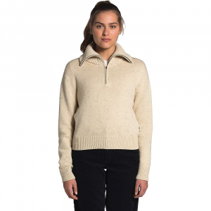 The North Face Women's Crestview 1/4 Zip Sweater - Large - Bleached Sand