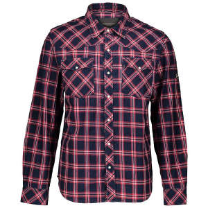 Powderhorn Men's Western L/S Shirt - XL - Dark Blue/Red Plaid