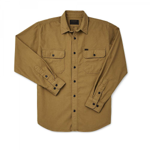 Filson Men's Field Flannel Shirt - Large - Amber Rust / Grey