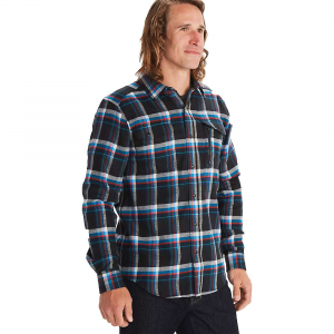 Marmot Men’s Tromso Midweight LS Flannel Shirt – Small – Black