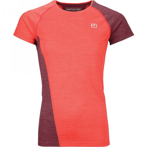 Ortovox Women's 120 Cool Tec Fast Upward T-Shirt - Small - Coral Blend