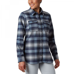 Columbia Women's Bryce Canyon Stretch Flannel - XS - Dark Nocturnal Plaid