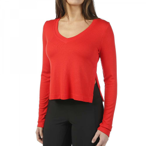 Vimmia Women's Serenity LS V-Neck Top - Small - Scarlet