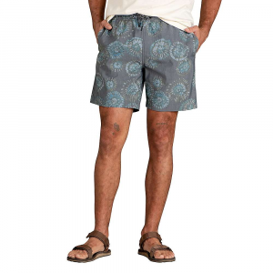 Toad & Co Men's Boundless Pull On 7 Inch Short - XL - True Navy Tie Dye Print