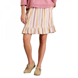 Toad & Co Women's Taj Hemp Ruffle Skirt - XL - Picante Multi Stripe