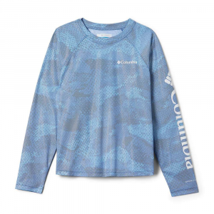 Columbia Youth Solar Chill Printed LS Top - XL - Azul