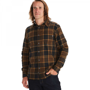 Marmot Men’s Fairfax Midweight Flannel LS Shirt – Small – Bronze
