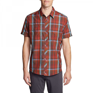 Eddie Bauer Travex Men's Greenpoint Short Sleeve Shirt - Small - Amber