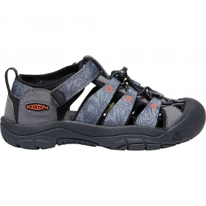 KEEN Youth Newport H2 Water Sandals with Toe Protection and Quick Dry - 6 - Blue Depths / Gargoyle