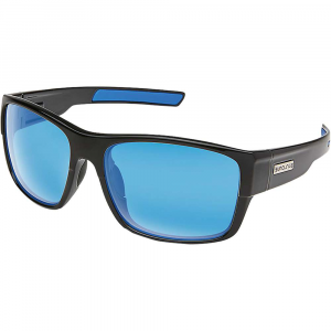 Suncloud Range Polarized Sunglasses - One Size - Black / Blue Mirror Polarized