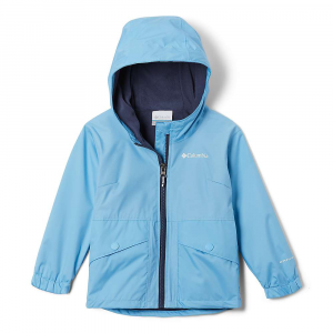 Columbia Toddler Girls' Rainy Trails Fleece Lined Jacket - 2T - Vista Blue / Vista Blue Slub
