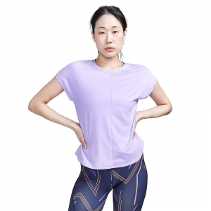 Craft Sportswear Women's Core Charge Rib Tee - Medium - Lavender
