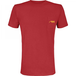 Mountain Khakis Men’s Pocket Logo SS T-Shirt – Small – Bison Red / Amber
