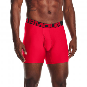 Under Armour Men's Tech 6 Inch Boxerjock - 2 Pack - Small - Red / Black