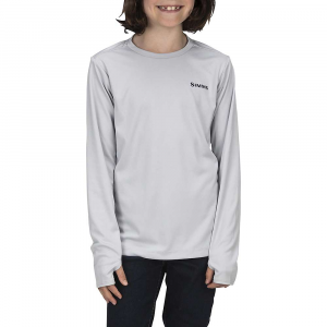 Simms Kids' Solar Tech Crew Neck Top - Large - Sterling