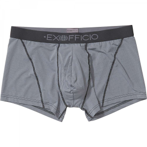 ExOfficio Men's Give-N-Go Sport 2.0 3 Inch Boxer Brief - XXL - Steel Onyx / Black