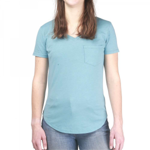 Moosejaw Women's Floral Critter Flowy V-Neck SS Tee - Small - Torch Lake