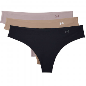 Under Armour Women's PS Thong Underwear - 3 Pack - Large - Black / Nude / Dash Pink