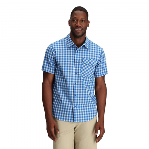 Outdoor Research Men's Seapine SS Shirt - Large - Classic Blue Plaid