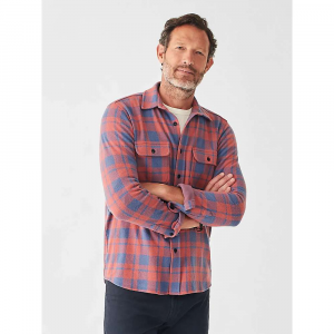 Faherty Men's Legend Sweater Shirt - Large - Rose Blue Check