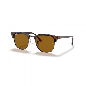 Ray-Ban Clubmaster Sunglasses - 49 - Havana / Brown Acetate