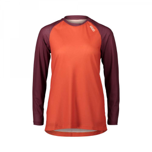 POC Sports Women's MTB Pure LS Jersey - XS - Propylene Red / Agate Red