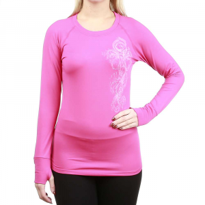 Snow Angel Women's Graphic Thermal Scoop - Large - Hot Pink