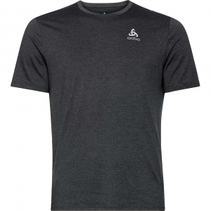 Odlo Men's Run Easy 365 SS Crew Neck T-Shirt - Small - Black Melange