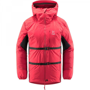 Haglofs Women’s Nordic Expedition Down Hood Jacket – Large – Scarlet Red / Dala Red