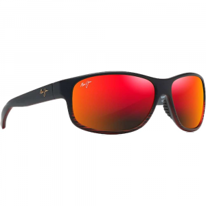 Maui Jim Kaiwi Channel Sunglasses - One Size - Burgundy Stripe / Hawaii Lava
