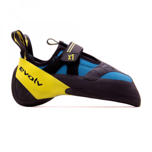 Evolv Men's X1 Climbing Shoe - 9.5 - Seafoam / Neon Yellow