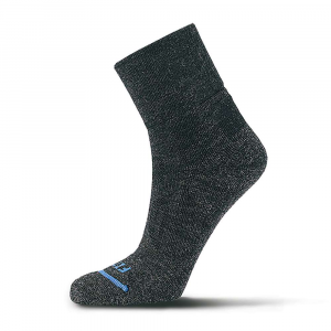 Fits Performance Trail Quarter Sock - Large - Charcoal
