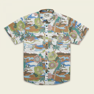 Howler Brothers Men's Mansfield Shirt - Small - Irie Paradise / Natural