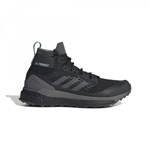 Adidas Women's Terrex Free Hiker Primeblue Shoe - 10 - Core Black / Grey Five / Mint Ton